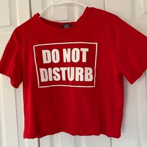 Do Not Disturb cropped tee